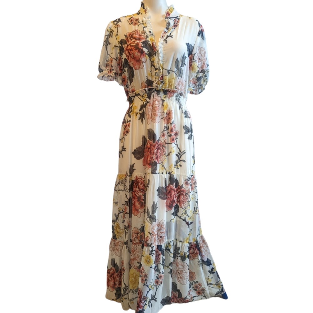 Women's | Floral Print Maxi Dress | Size 14 - Picture 5 of 9